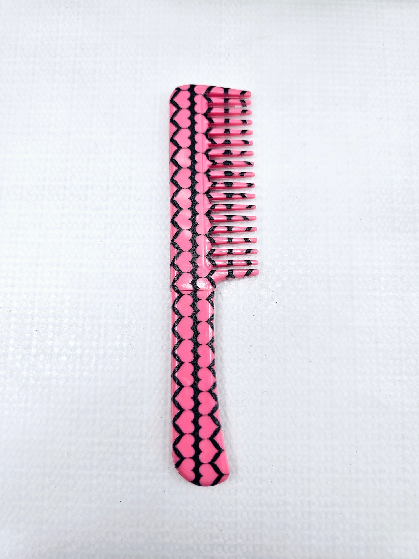 Pink Heart Mini | Hair Comb | Concealed Knife
