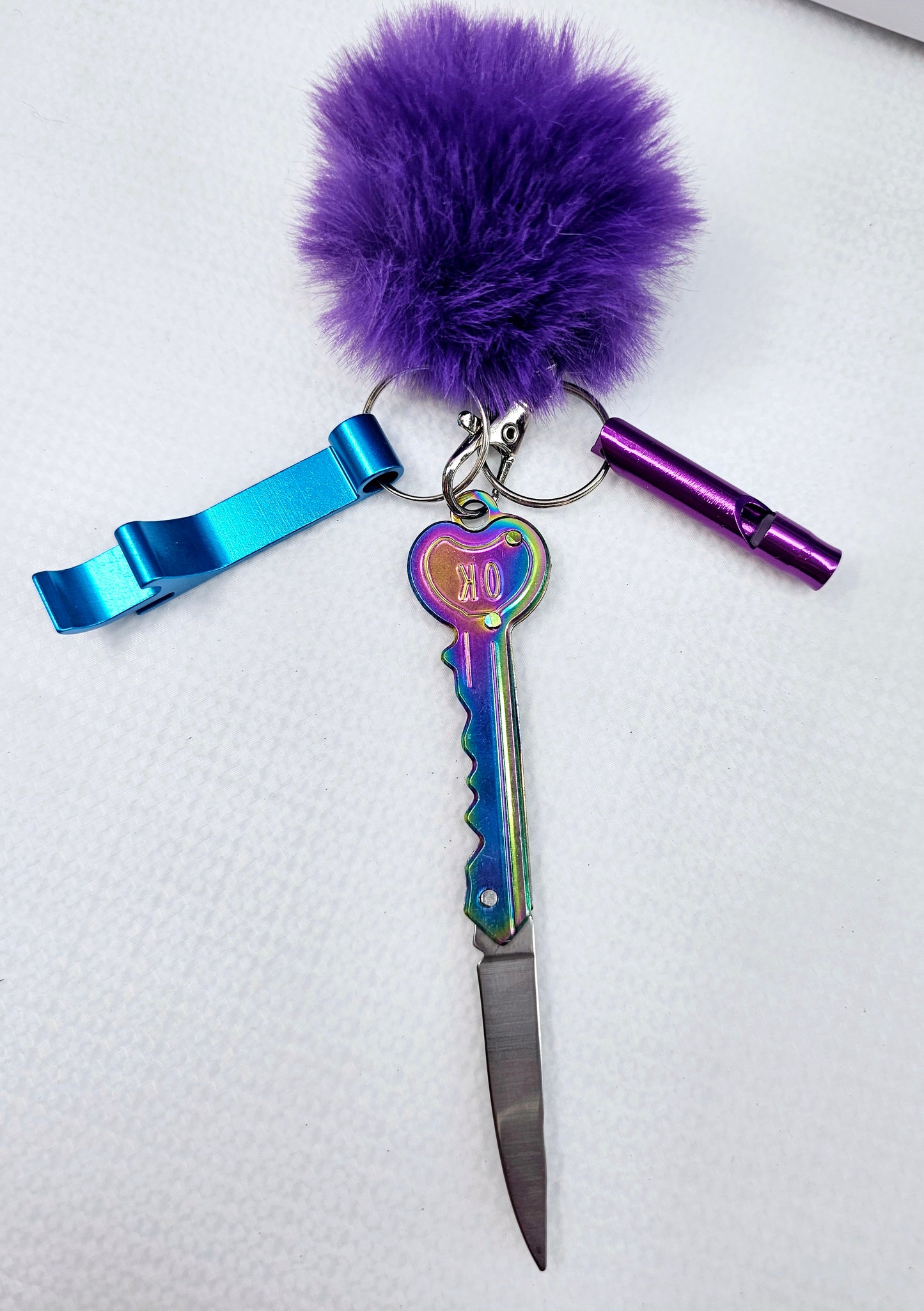Mini-Pom Self-Defense Keychain Sets