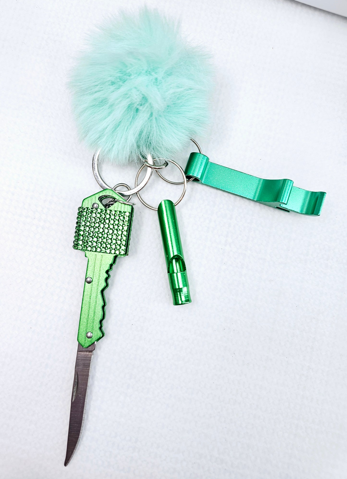 Mini-Pom Self-Defense Keychain Sets