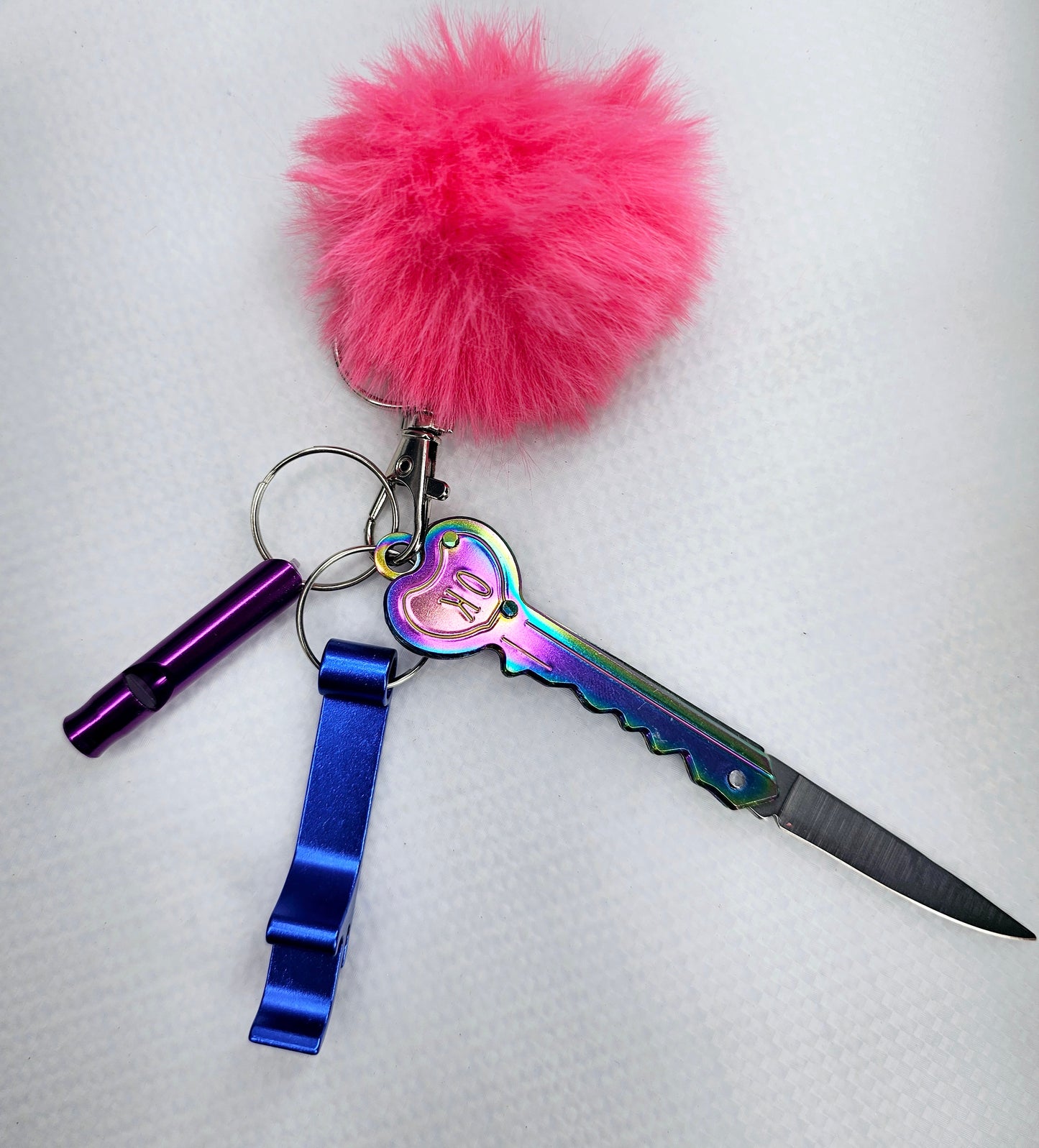 Mini-Pom Self-Defense Keychain Sets