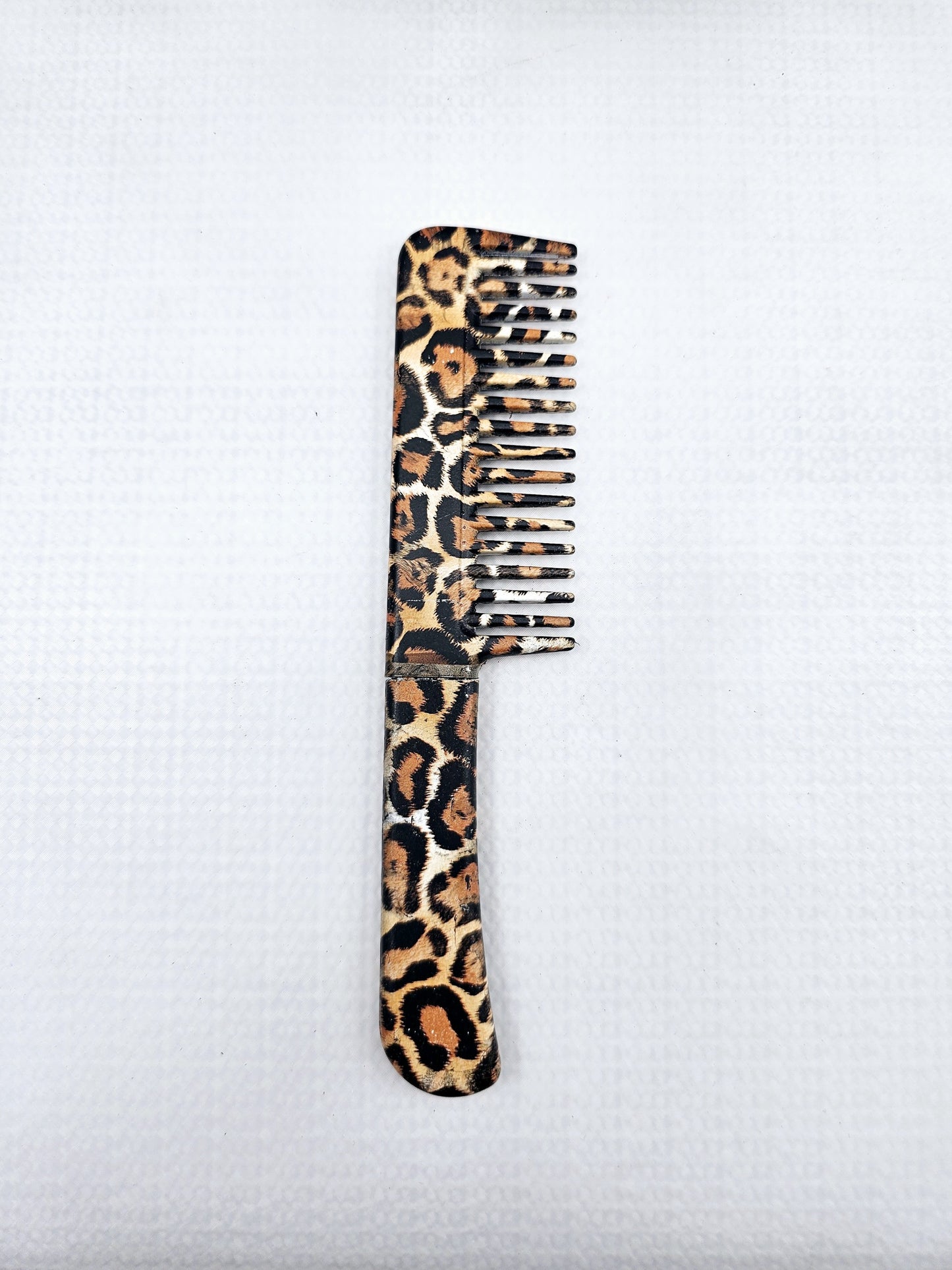 Cheetah | Mini Hair Comb | Concealed Knife