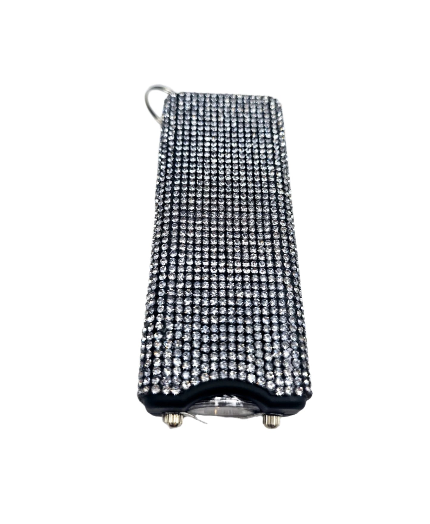 Silver | Rhinestone Taser | Flashlight
