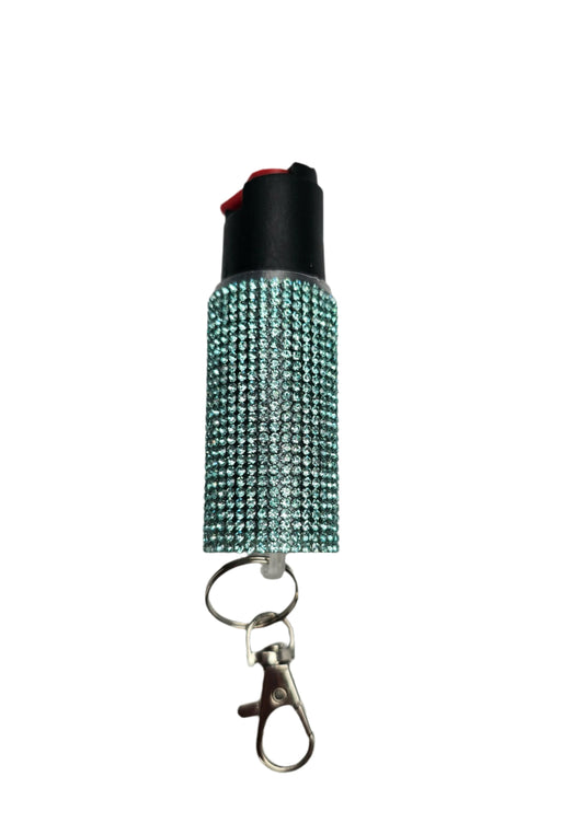 Teal | Rhinestone Pepper Spray