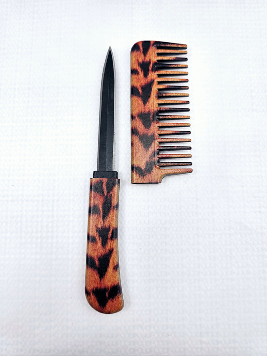 Tiger | Hair Comb | Concealed Knife