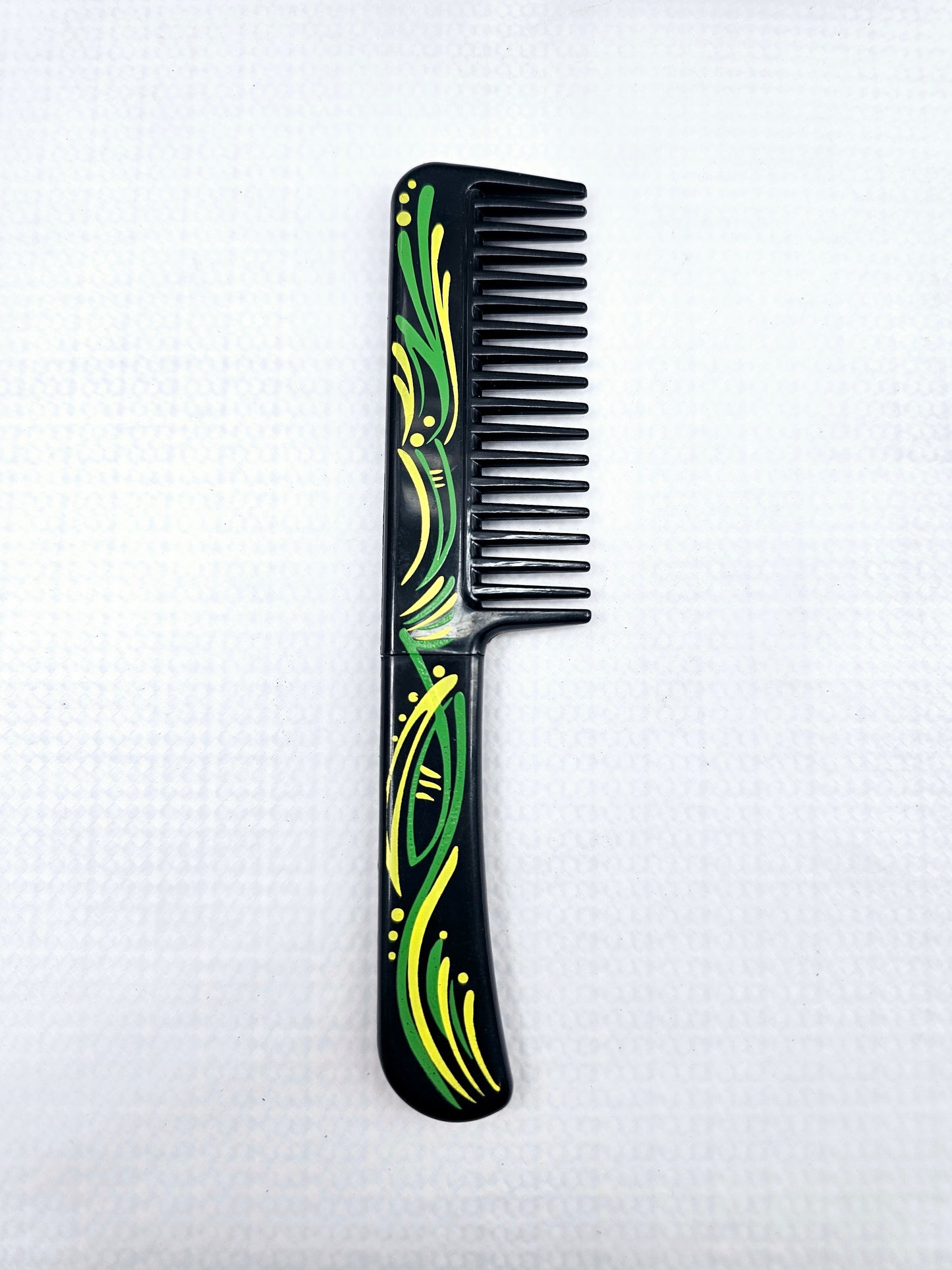 Black & Green I Mini Hair Comb | Concealed Knife