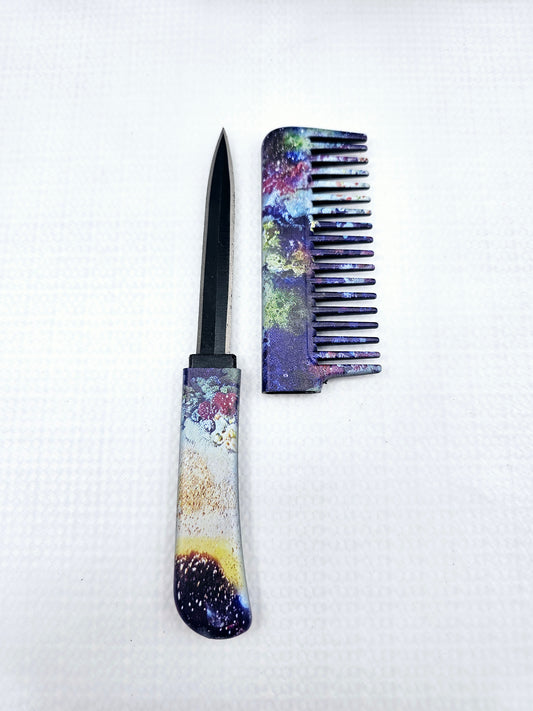 Multi-Color | Hair Comb | Concealed Knife