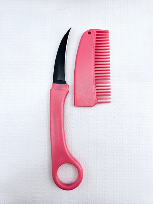 Pink | Hair Comb | Concealed Knife