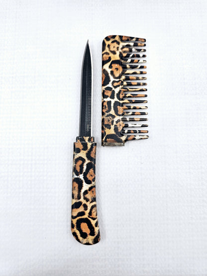 Cheetah | Hair Comb | Concealed Knife