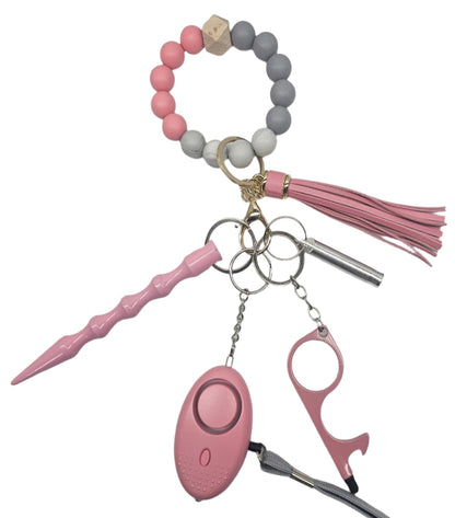 Daisy Chains Beaded Wristlet Keychain Sets