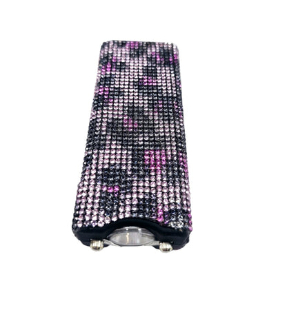 Pink Leopard | Rhinestone Taser | Flashlight