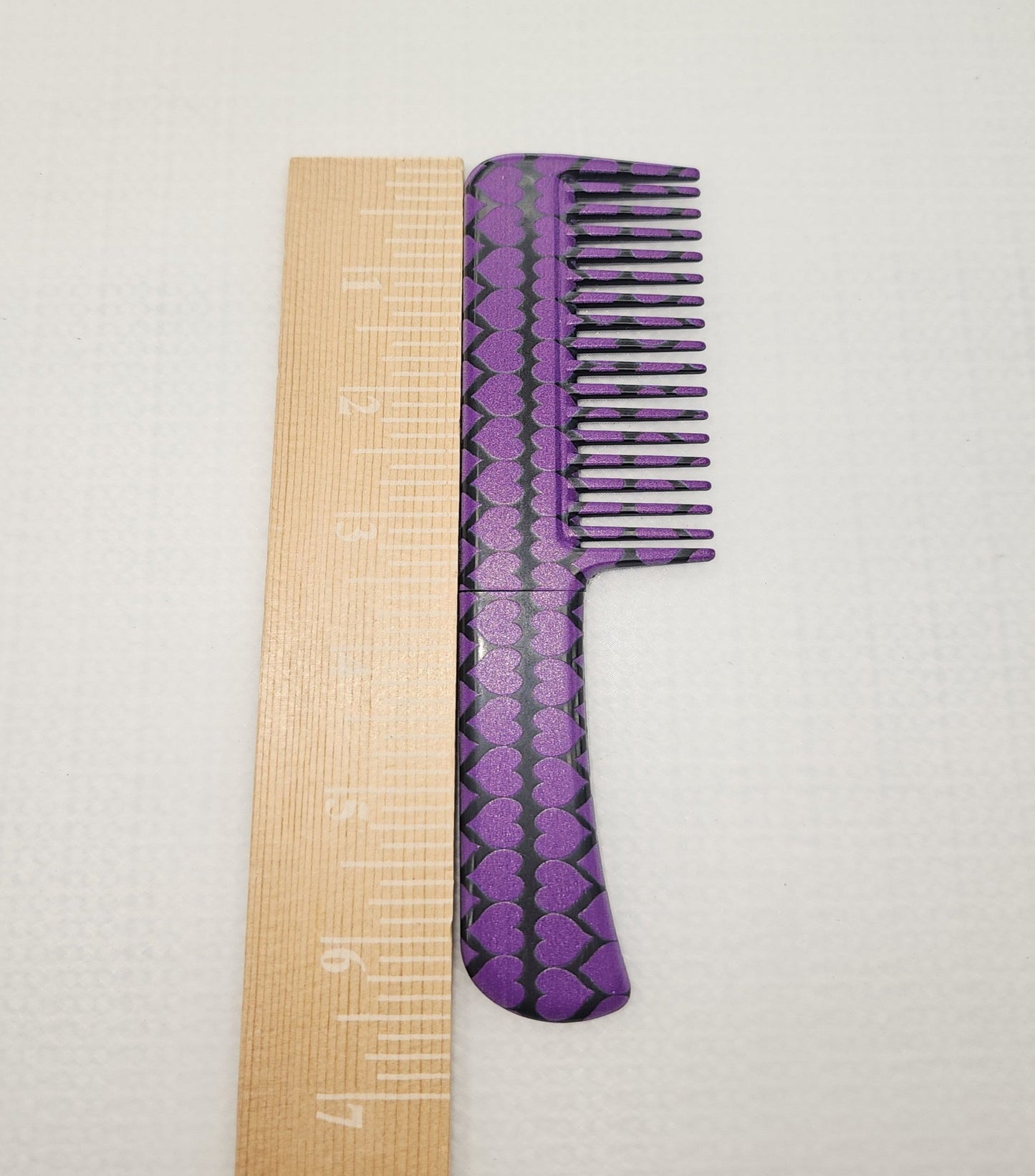 Purple Heart | Mini Hair Comb | Concealed Knife