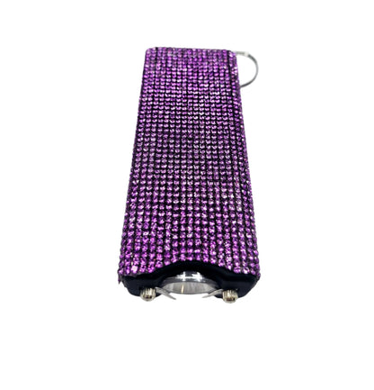 Purple | Rhinestone Taser | Flashlight