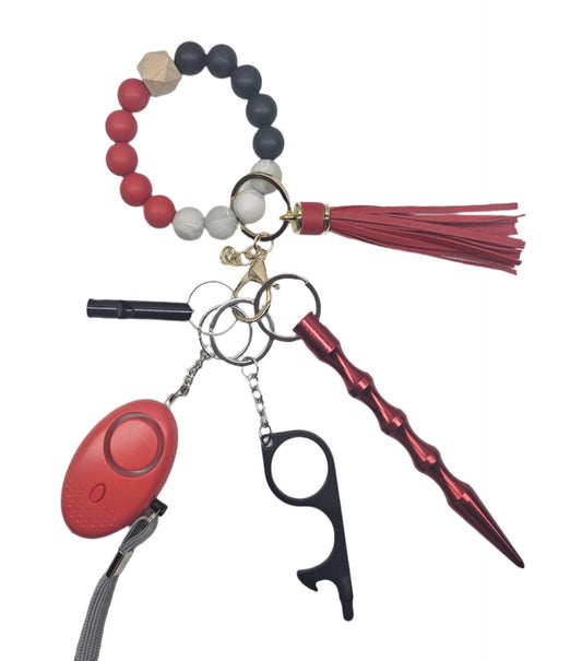 Red | Aspen | Keychain Set