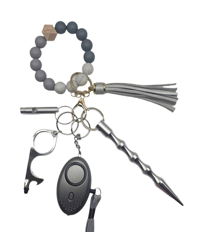 Daisy Chains Beaded Wristlet Keychain Sets