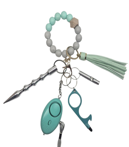 Daisy Chains Beaded Wristlet Keychain Sets