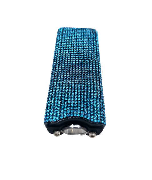 Teal Blue | Rhinestone Taser | Flashlight