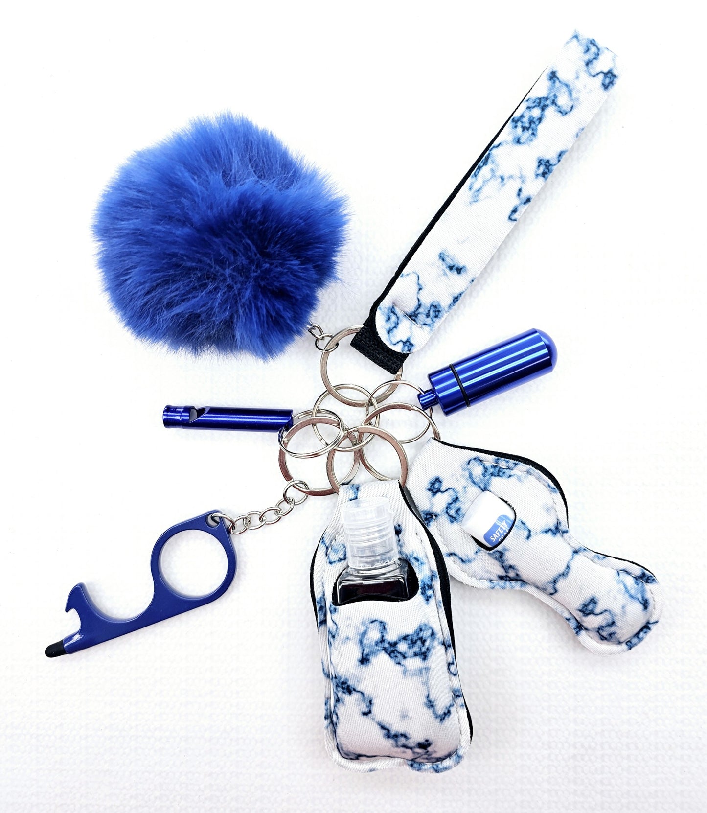 Navy Blue | PomPom Keychain Set