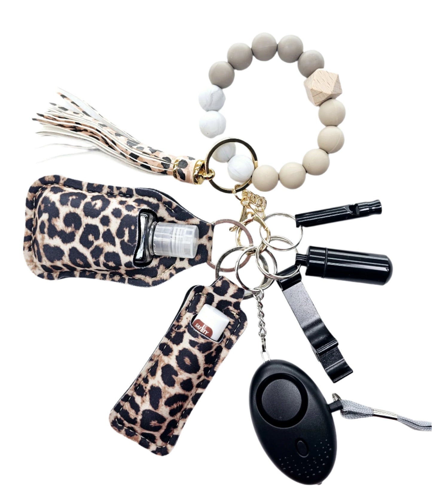 Cheetah | Beaded Keychain Set