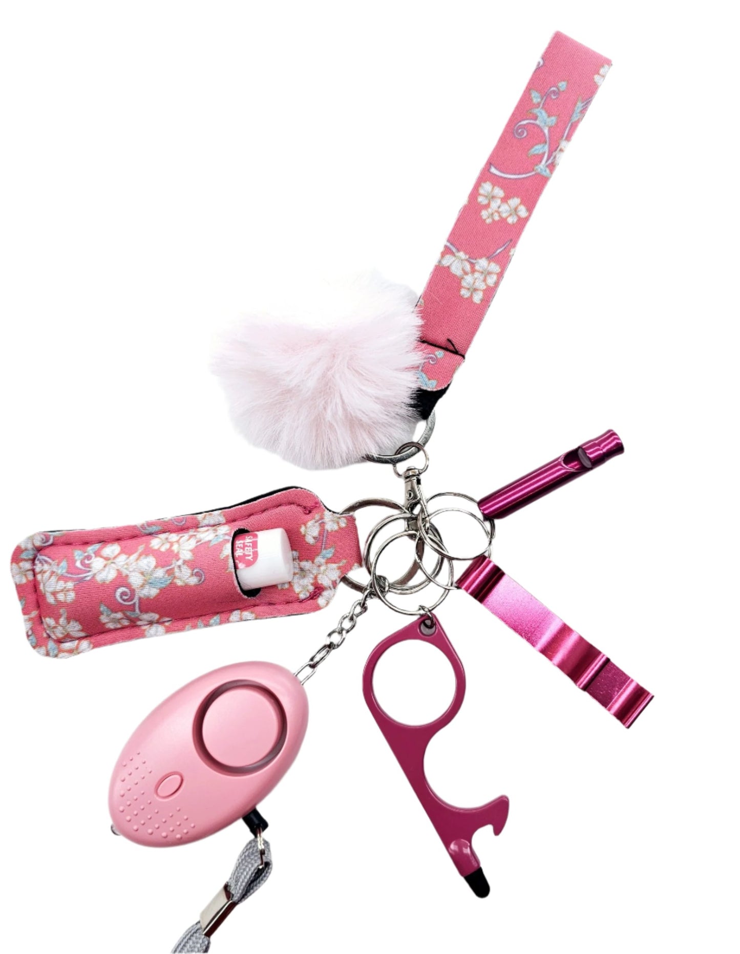 Hot Pink | PomPom Keychain Set