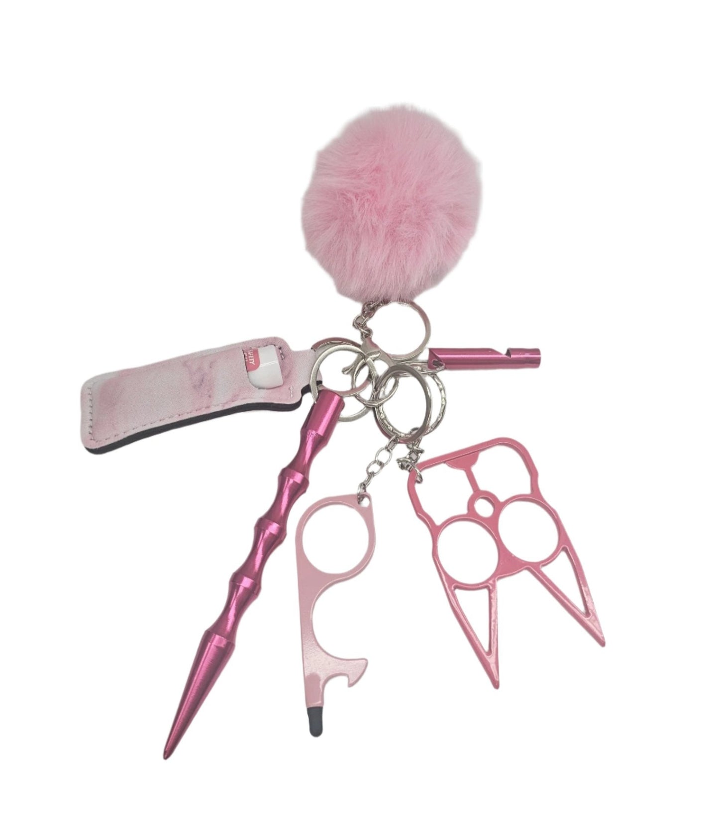 Light Pink | Pom-Pom | Keychain Set